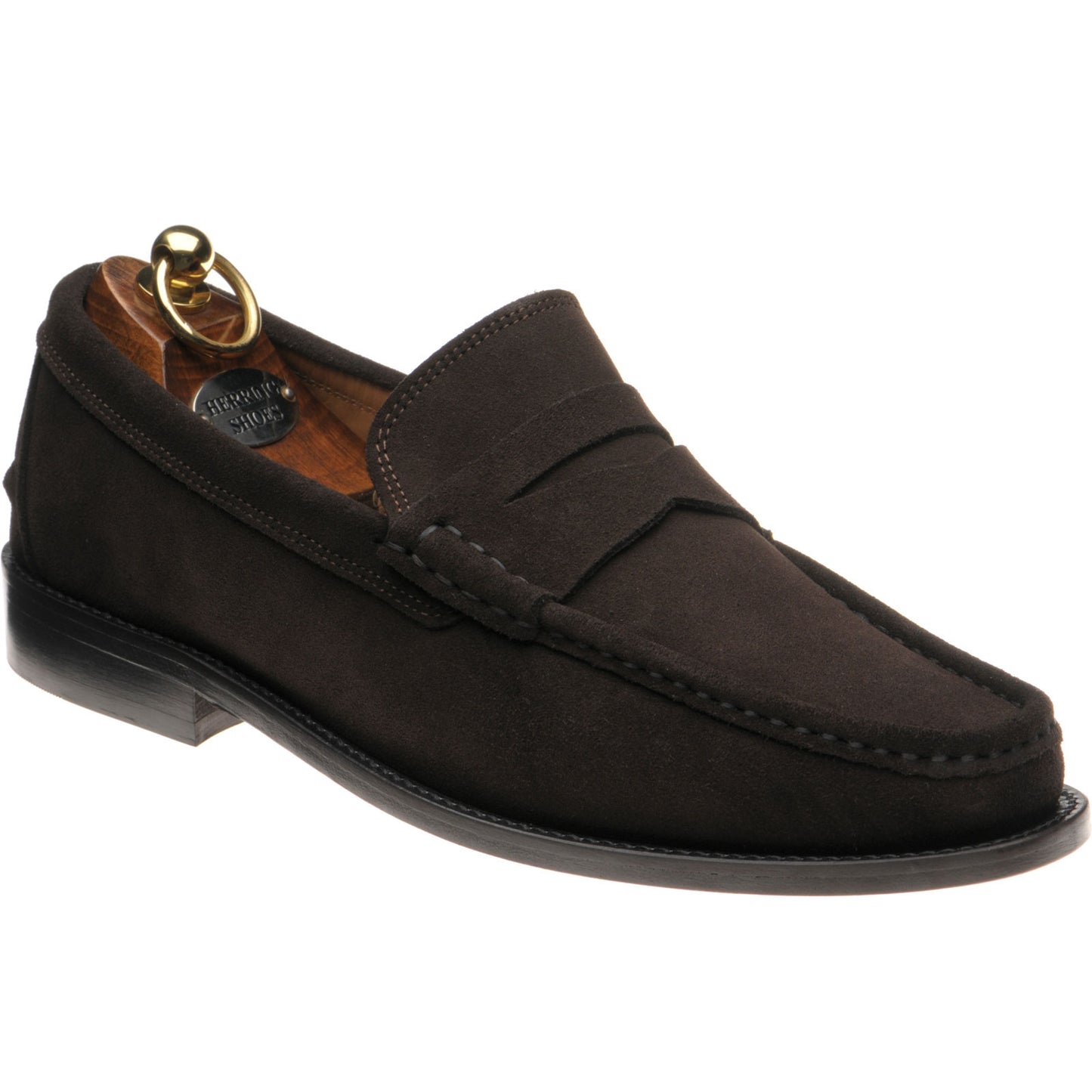 Product image for Herring Lucca II mens hybrid-soled loafers in brown suede
