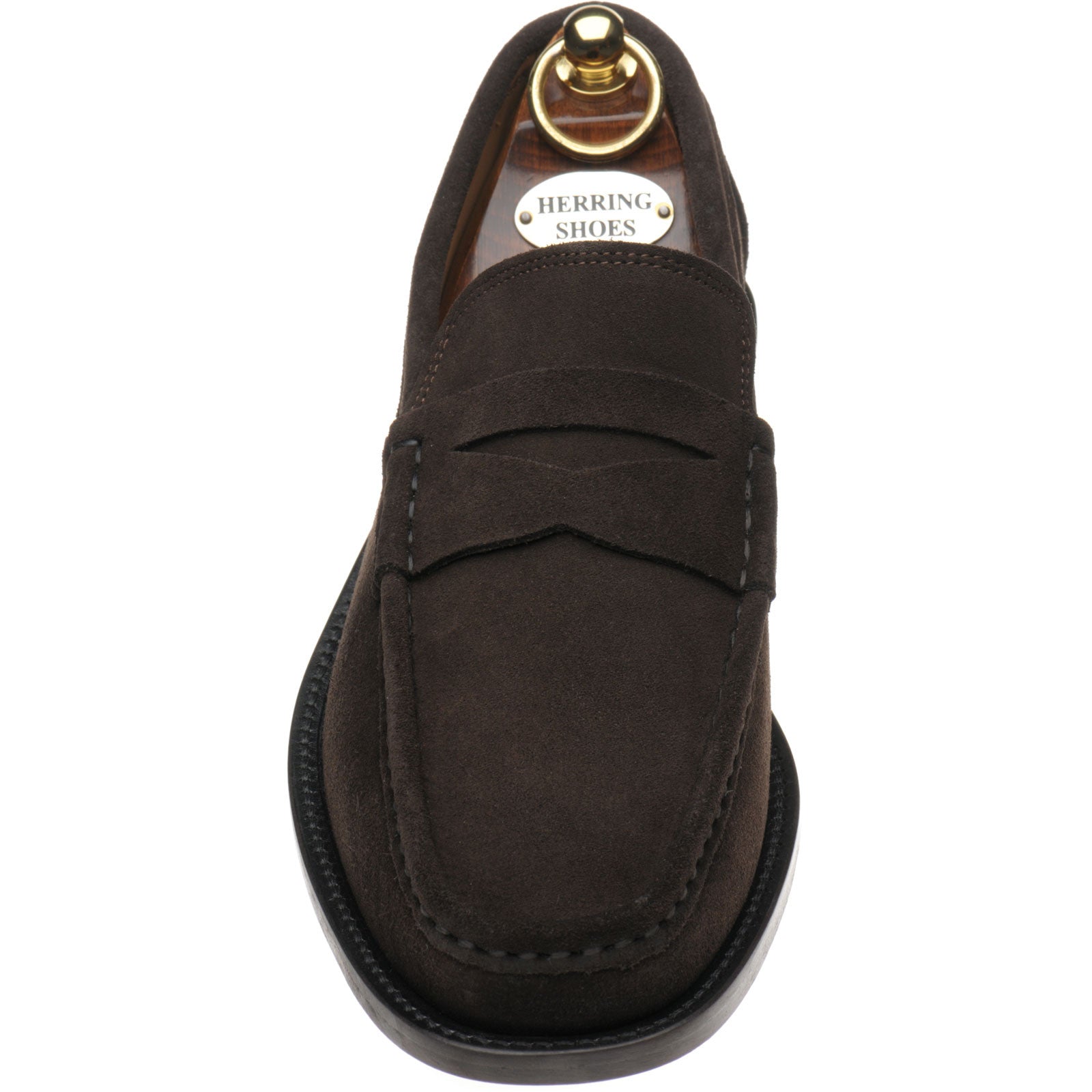 Product image for Herring Lucca II mens hybrid-soled loafers in brown suede