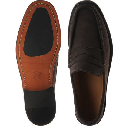 Product image for Herring Lucca II mens hybrid-soled loafers in brown suede