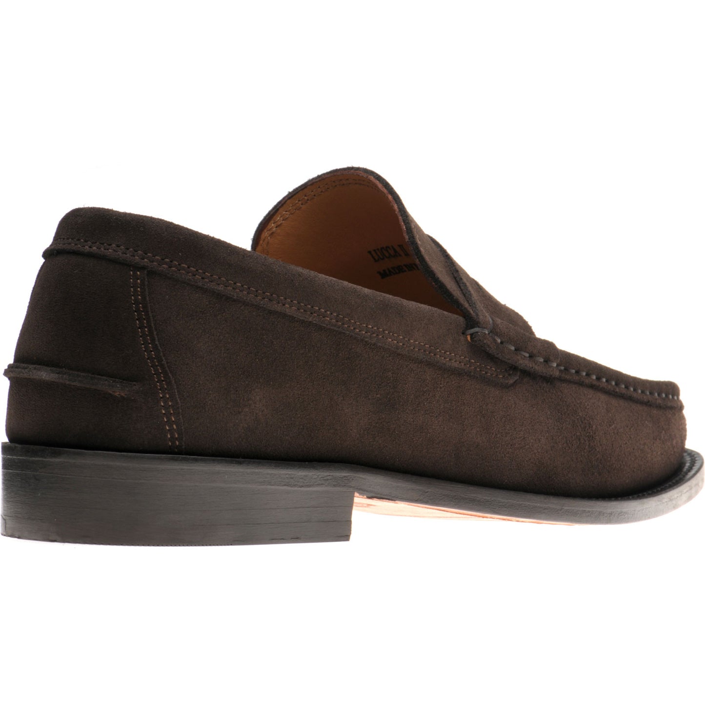 Product image for Herring Lucca II mens hybrid-soled loafers in brown suede