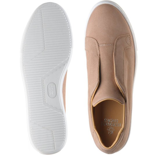 Product image for Herring Lugano ladies rubber-soled trainers in biscuit suede