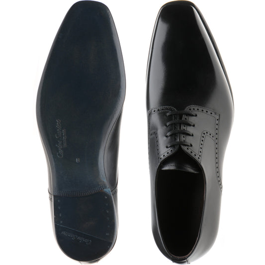 Product image for Herring Malborough mens Derby shoes in black calf