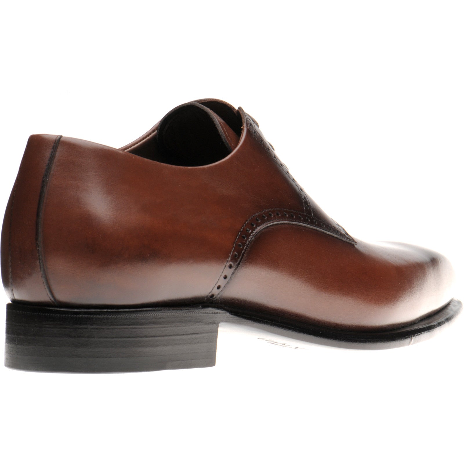 Product image for Herring Malborough mens Derby shoes in dark brown calf (second)