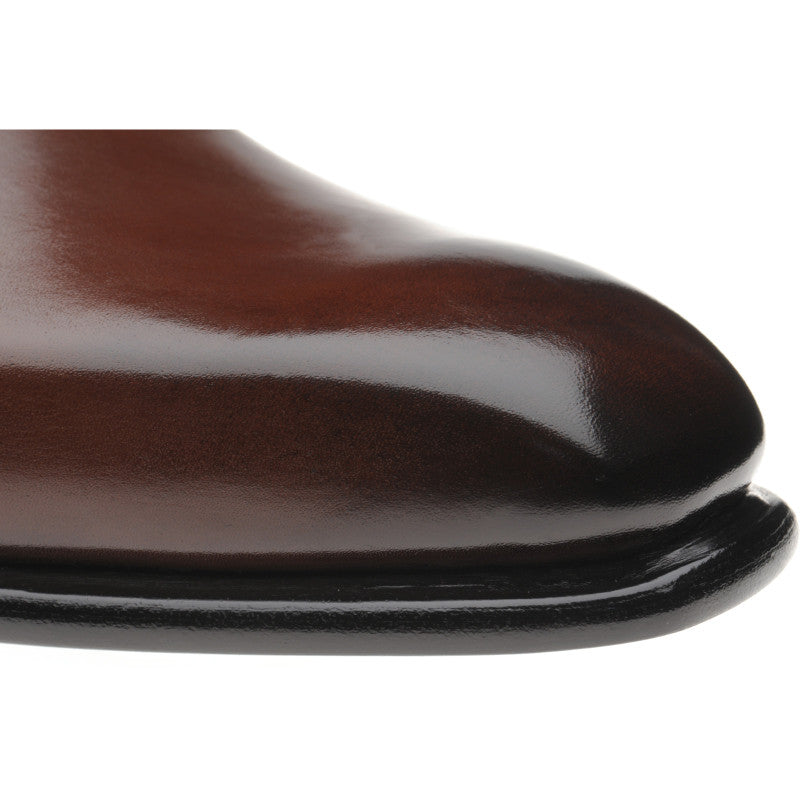 Product image for Herring Malborough mens Derby shoes in dark brown calf