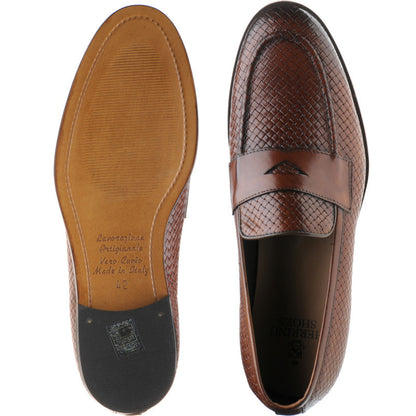 Product image for Herring Marmi mens loafers in brown calf