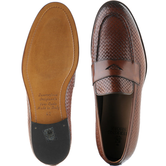 Product image for Herring Marmi mens loafers in brown calf