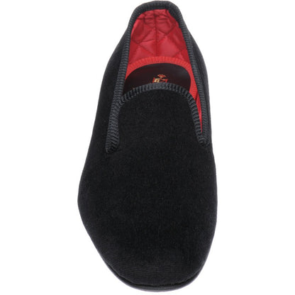 Product image for Herring Marquis mens house shoes in black velvet
