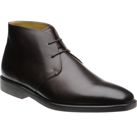 Product image for Herring Marsden mens rubber-soled Chukka boots in brown calf