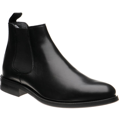 Product image for Herring Matterhorn mens rubber-soled Chelsea boots in black calf (second)