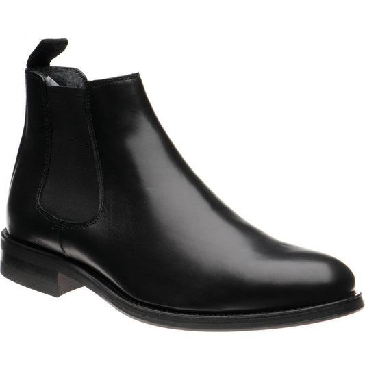 Product image for Herring Matterhorn mens rubber-soled Chelsea boots in black calf (second)