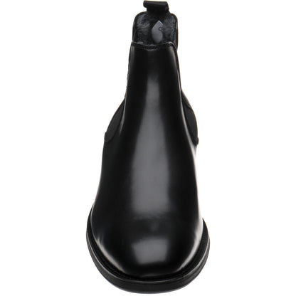 Product image for Herring Matterhorn mens rubber-soled Chelsea boots in black calf (second)