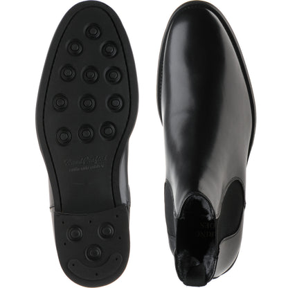 Product image for Herring Matterhorn mens rubber-soled Chelsea boots in black calf (second)