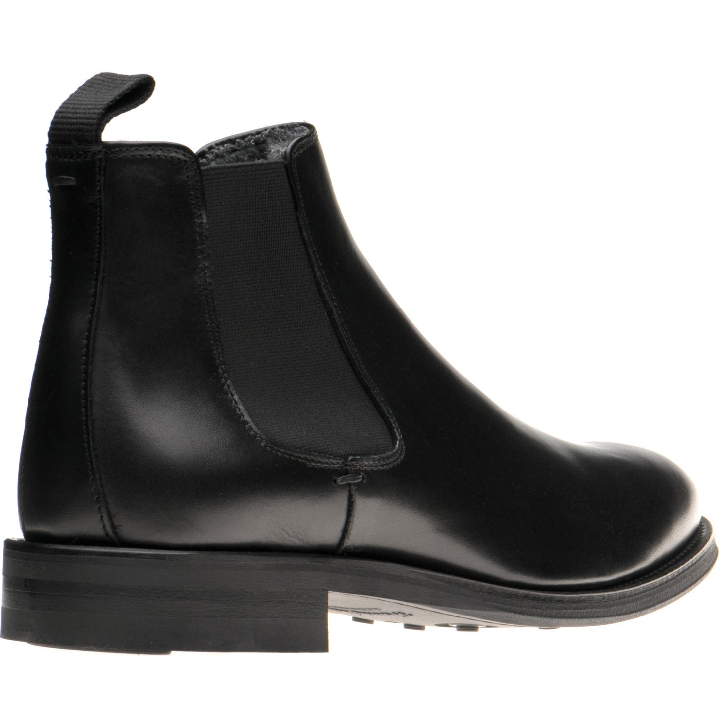 Product image for Herring Matterhorn mens rubber-soled Chelsea boots in black calf (second)