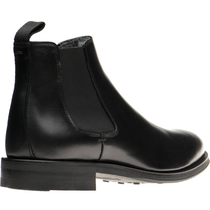 Product image for Herring Matterhorn mens rubber-soled Chelsea boots in black calf (second)