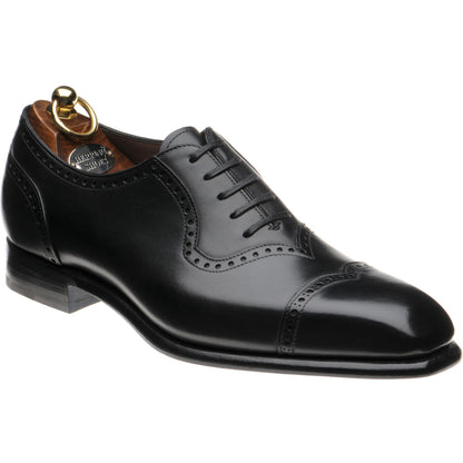 Product image for Herring Millbank mens brogues in black calf