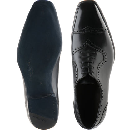 Product image for Herring Millbank mens brogues in black calf
