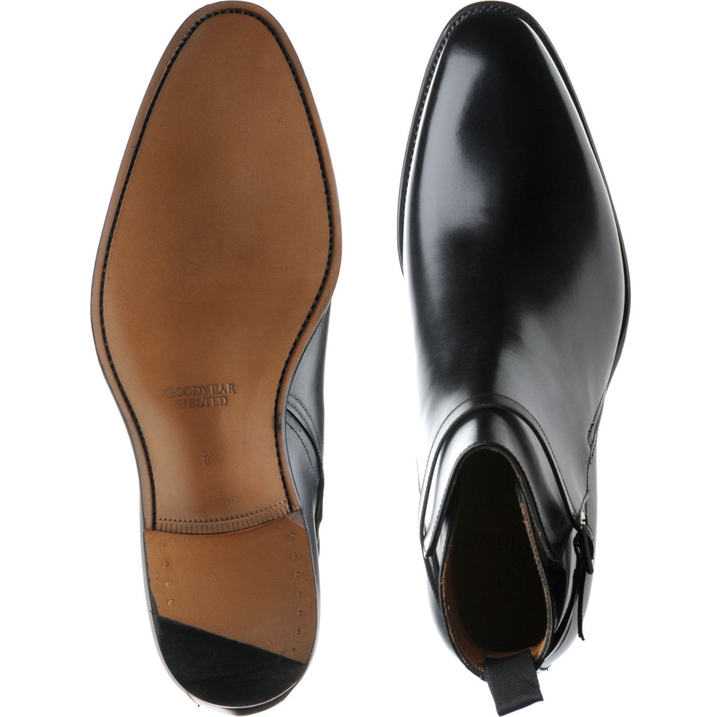 Product image for Herring Milton mens boots in black calf (second)