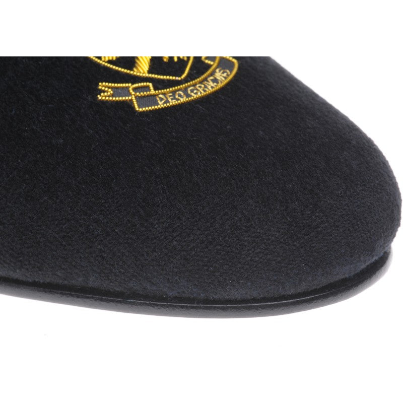 Product image for Herring Monarch mens house shoes in black velvet