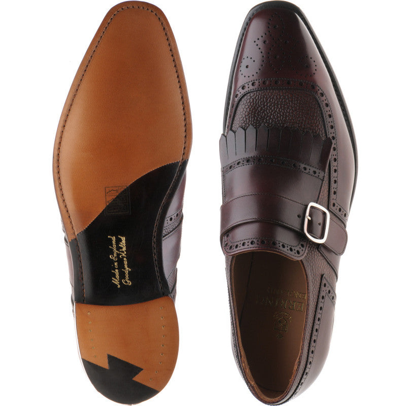 Product image for Herring Montpellier in burgundy calf and grain
