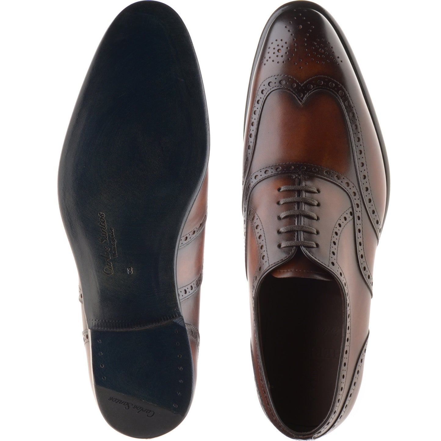 Product image for Herring Munster II mens brogues in rosewood calf
