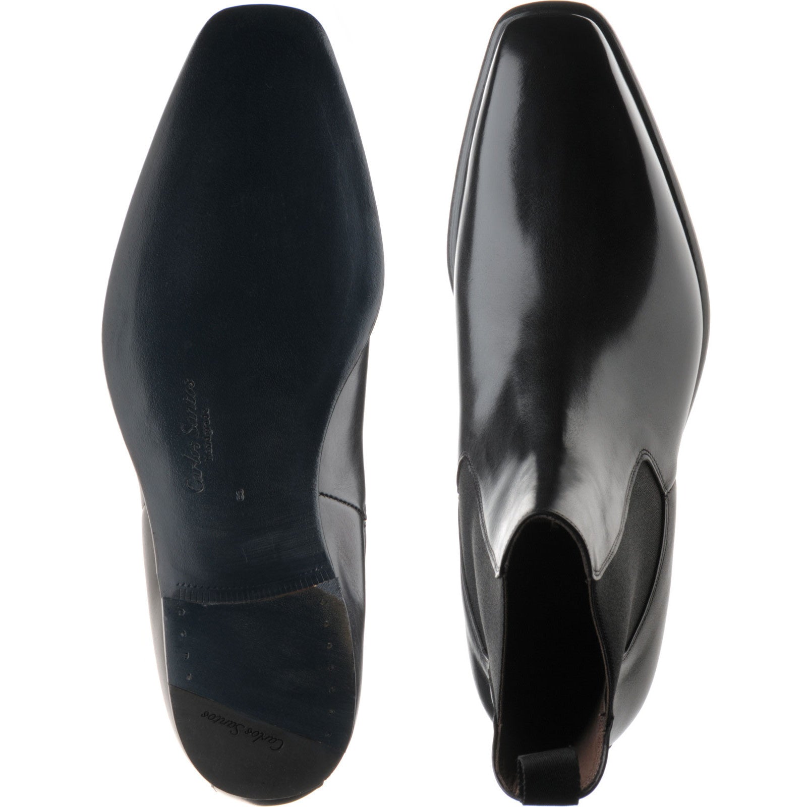 Product image for Herring Muswell mens Chelsea boots in black calf (second)