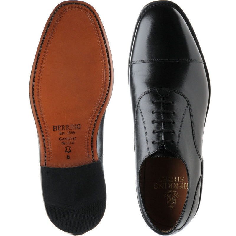 Product image for Herring Newcastle in black calf