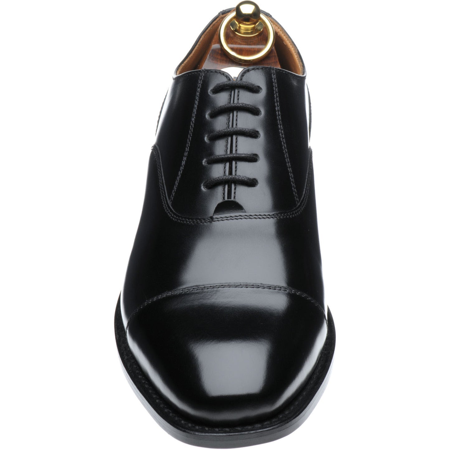 Product image for Herring Newcastle mens Oxfords in black polished (second)