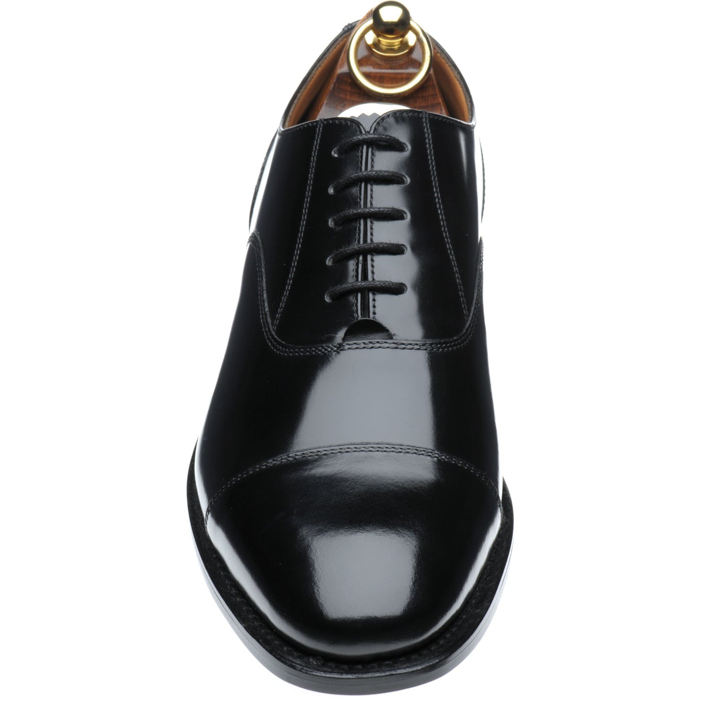 Product image for Herring Newcastle mens Oxfords in black polished (second)