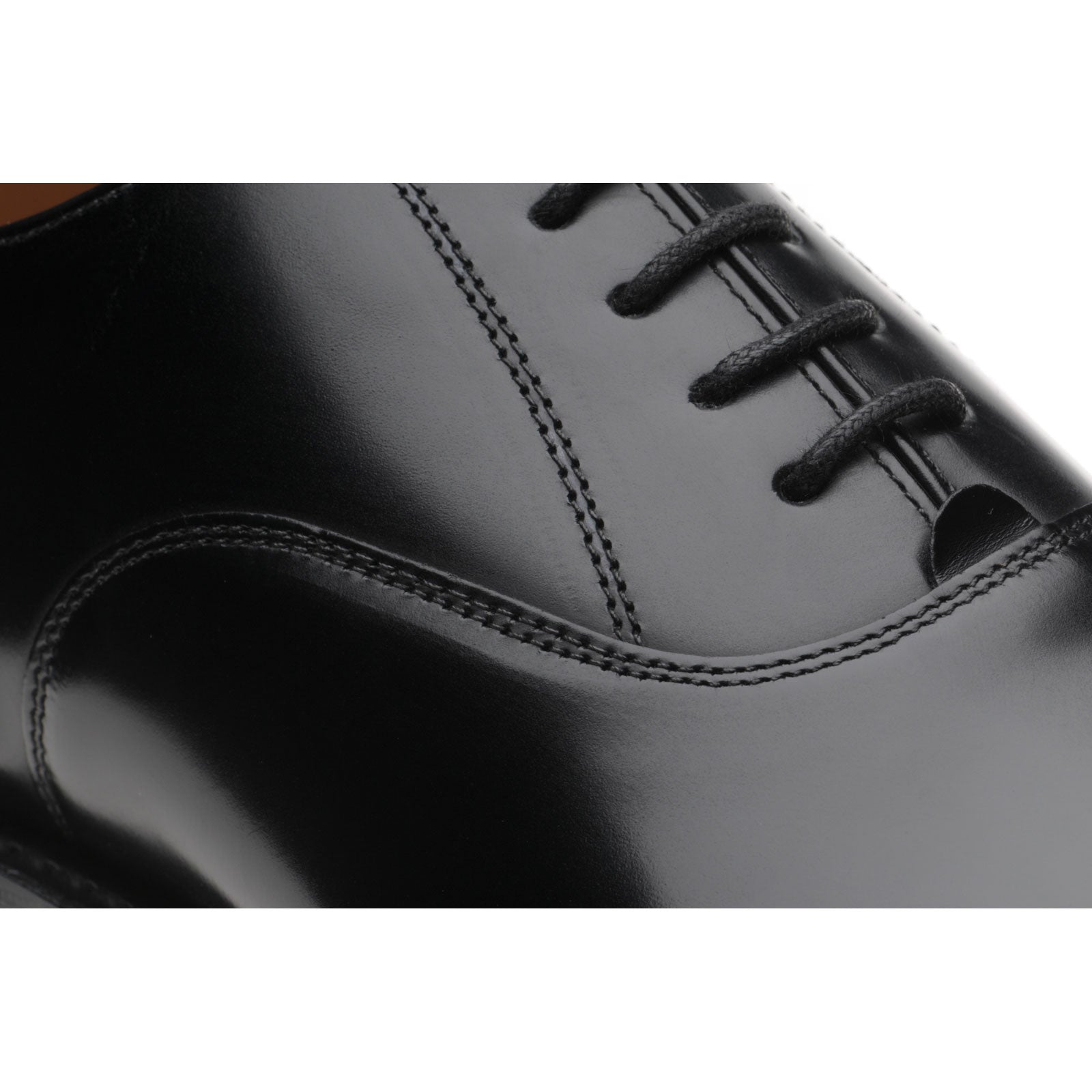 Product image for Herring Newcastle mens Oxfords in black polished (second)