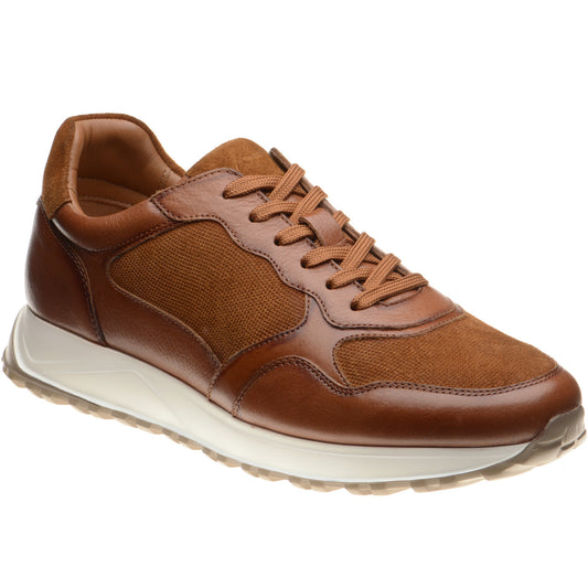 Product image for Herring Paris mens rubber-soled in tan calf and suede