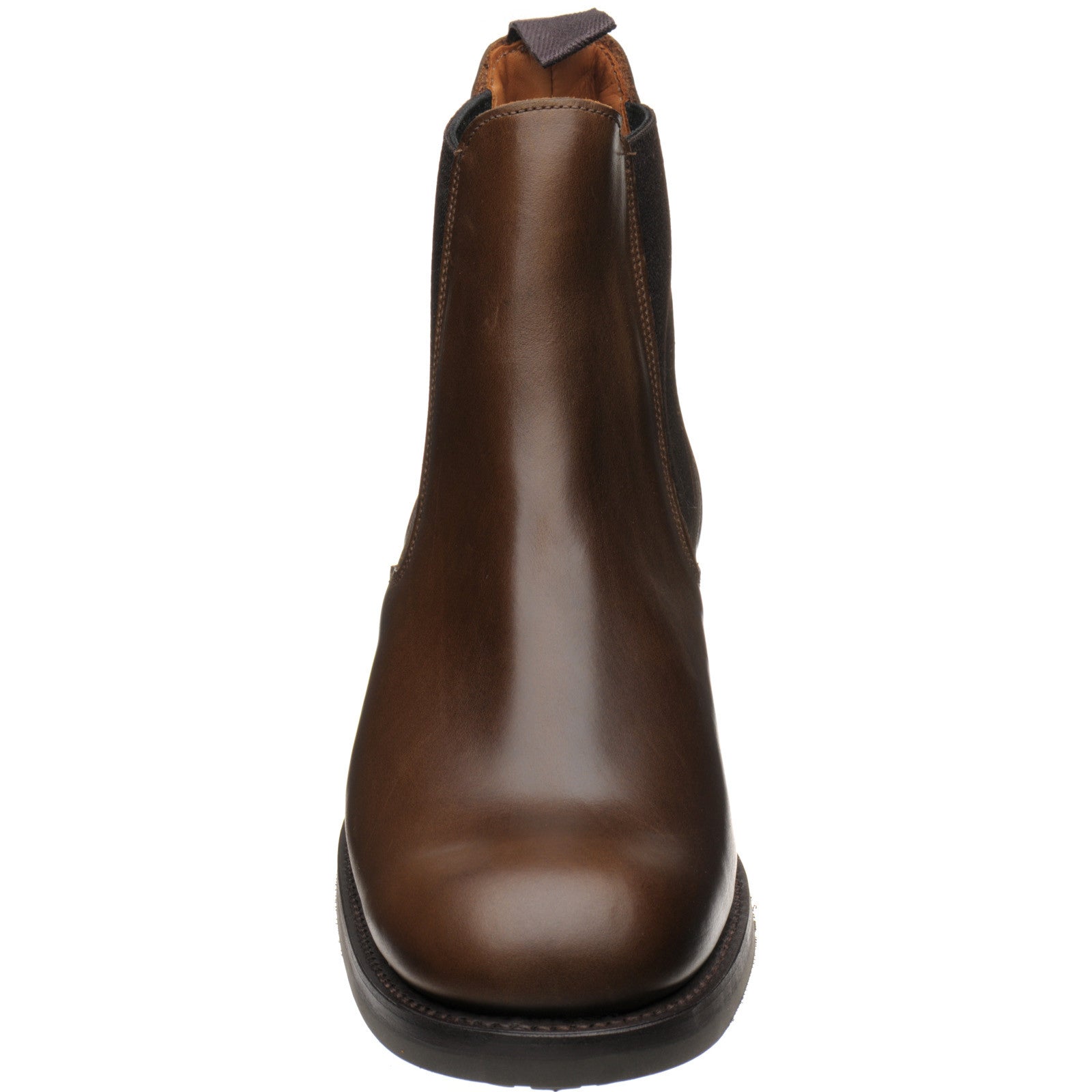 Product image for Herring Parrett mens rubber-soled Chelsea boots in brown calf