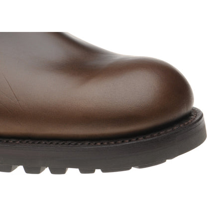 Product image for Herring Parrett mens rubber-soled Chelsea boots in brown calf