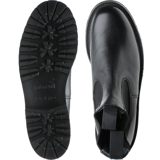 Product image for Herring Paula ladies rubber-soled Chelsea boots in black muflone calf