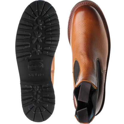Product image for Herring Paula ladies rubber-soled Chelsea boots in marron muflone calf