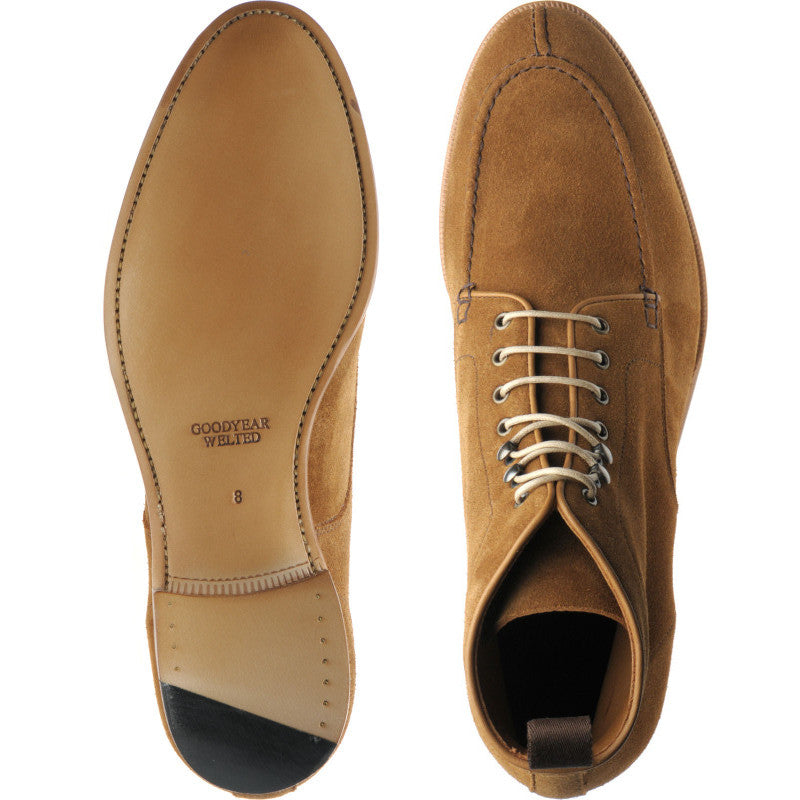 Product image for Herring Pocklington mens boots in taupe suede