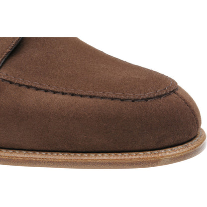 Product image for Herring Polegate mens Derby shoes in brown suede