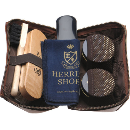Product image for Herring Rhinefield Shoe Care Kit in chestnut calf