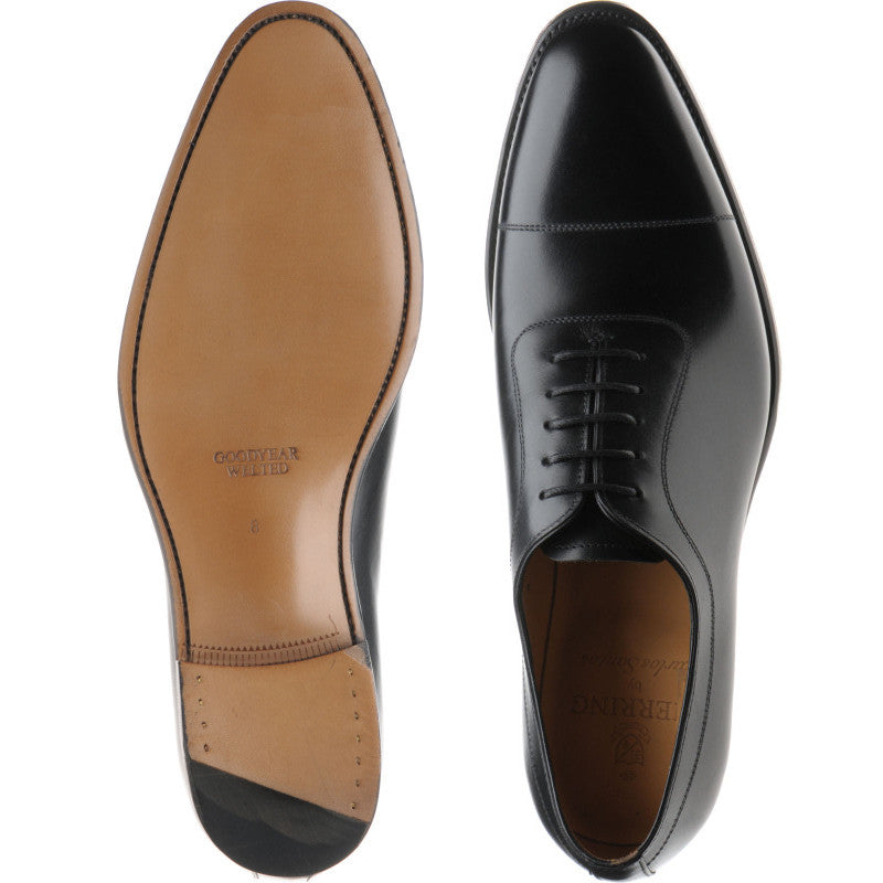 Product image for Herring Rodington in black calf