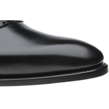 Product image for Herring Ruskin mens Oxfords in black calf