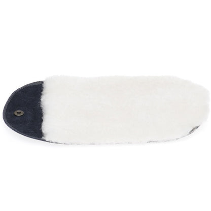 Product image for Herring Shearling Polishing Mitt in navy nubuck