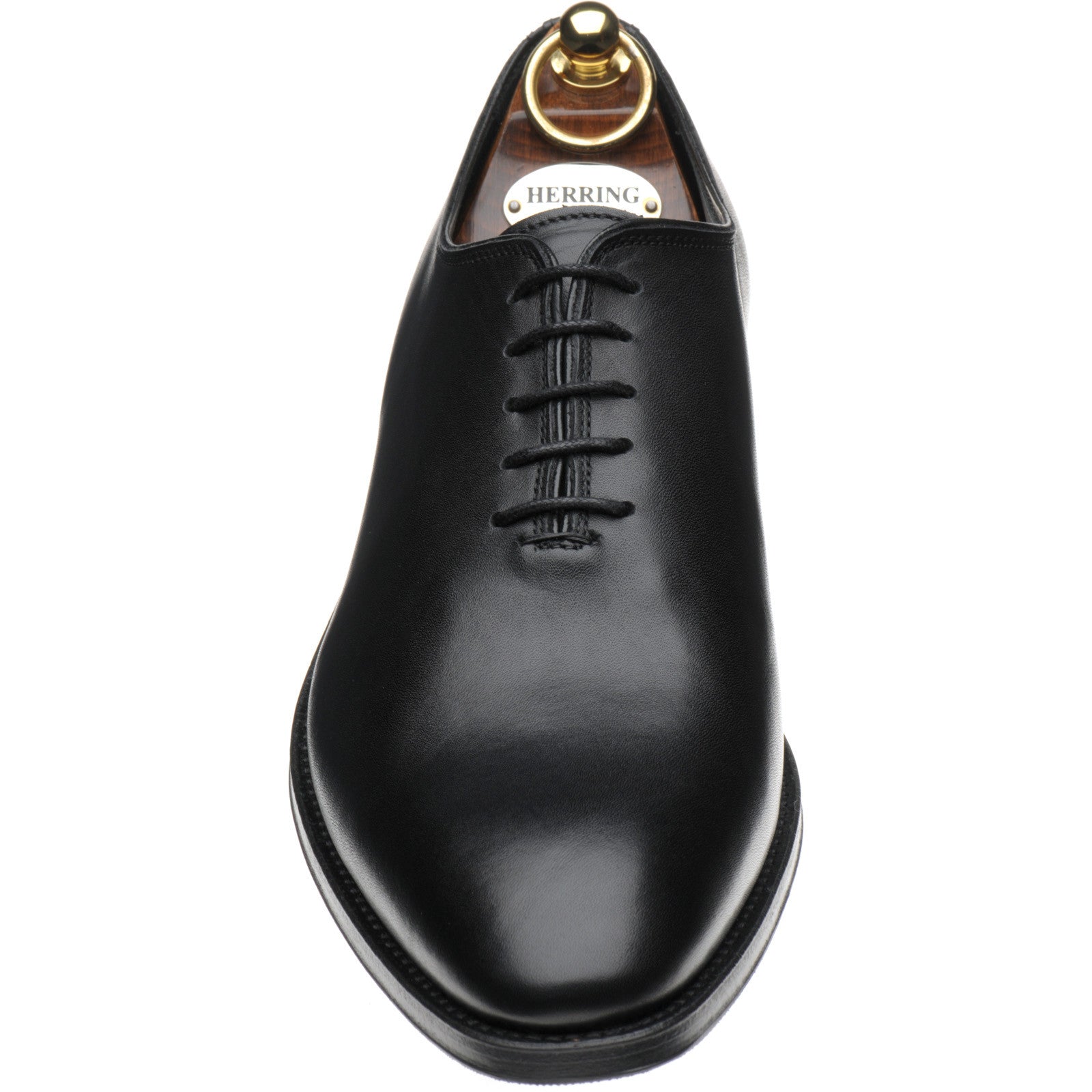 Product image for Herring Shrewsbury mens Oxfords in black calf (second)