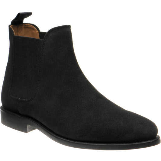 Product image for Herring Sittaford Rubber mens rubber-soled Chelsea boots in charcoal suede