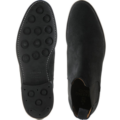 Product image for Herring Sittaford Rubber mens rubber-soled Chelsea boots in charcoal suede