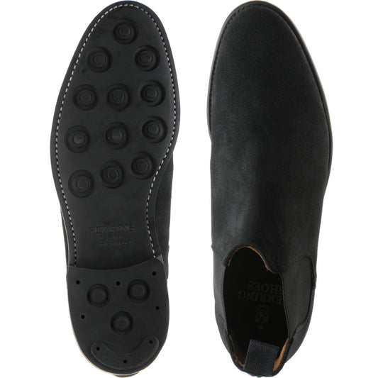 Product image for Herring Sittaford Rubber mens rubber-soled Chelsea boots in charcoal suede