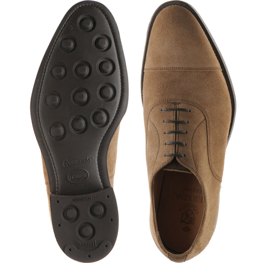 Product image for Herring Sligo Rubber mens rubber-soled Oxfords in taupe suede