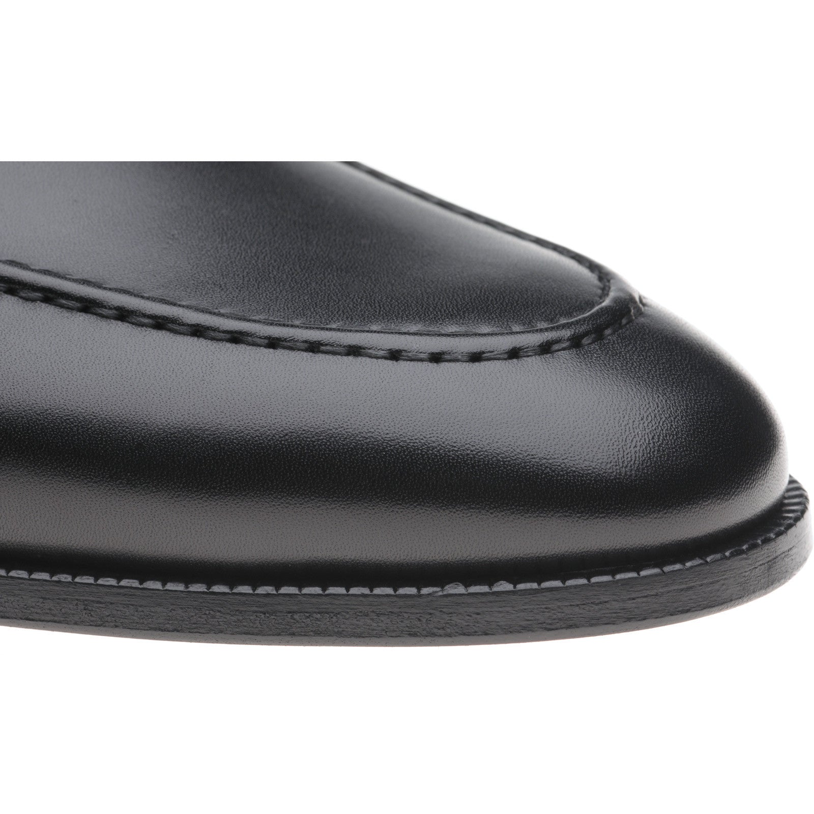 Product image for Herring Snaff II mens loafers in black calf (second)