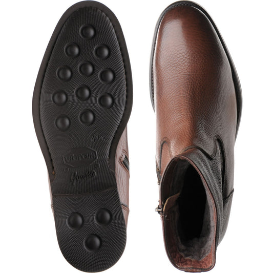 Product image for Herring Stockholm (Warm Lined) mens rubber-soled boots in brown grain