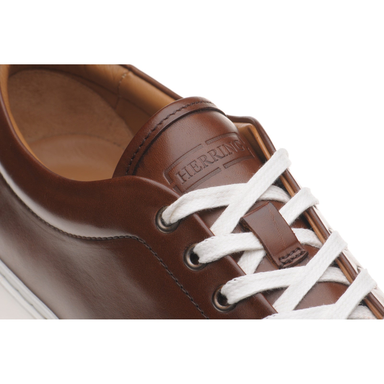 Product image for Herring Strike II mens rubber-soled in cognac calf (second)