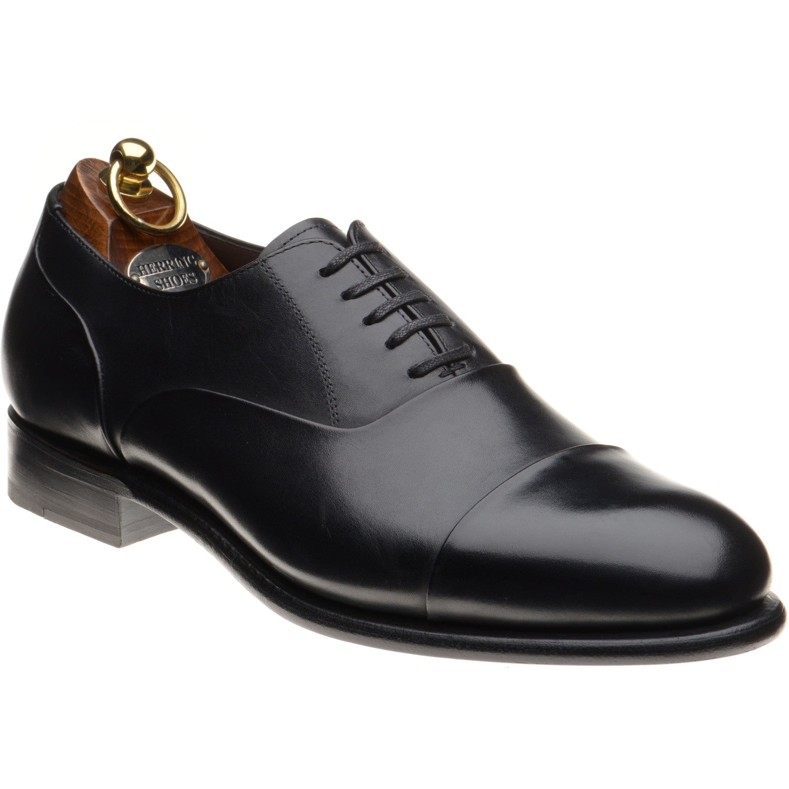 Product image for Herring Sutherland mens Oxfords in black calf