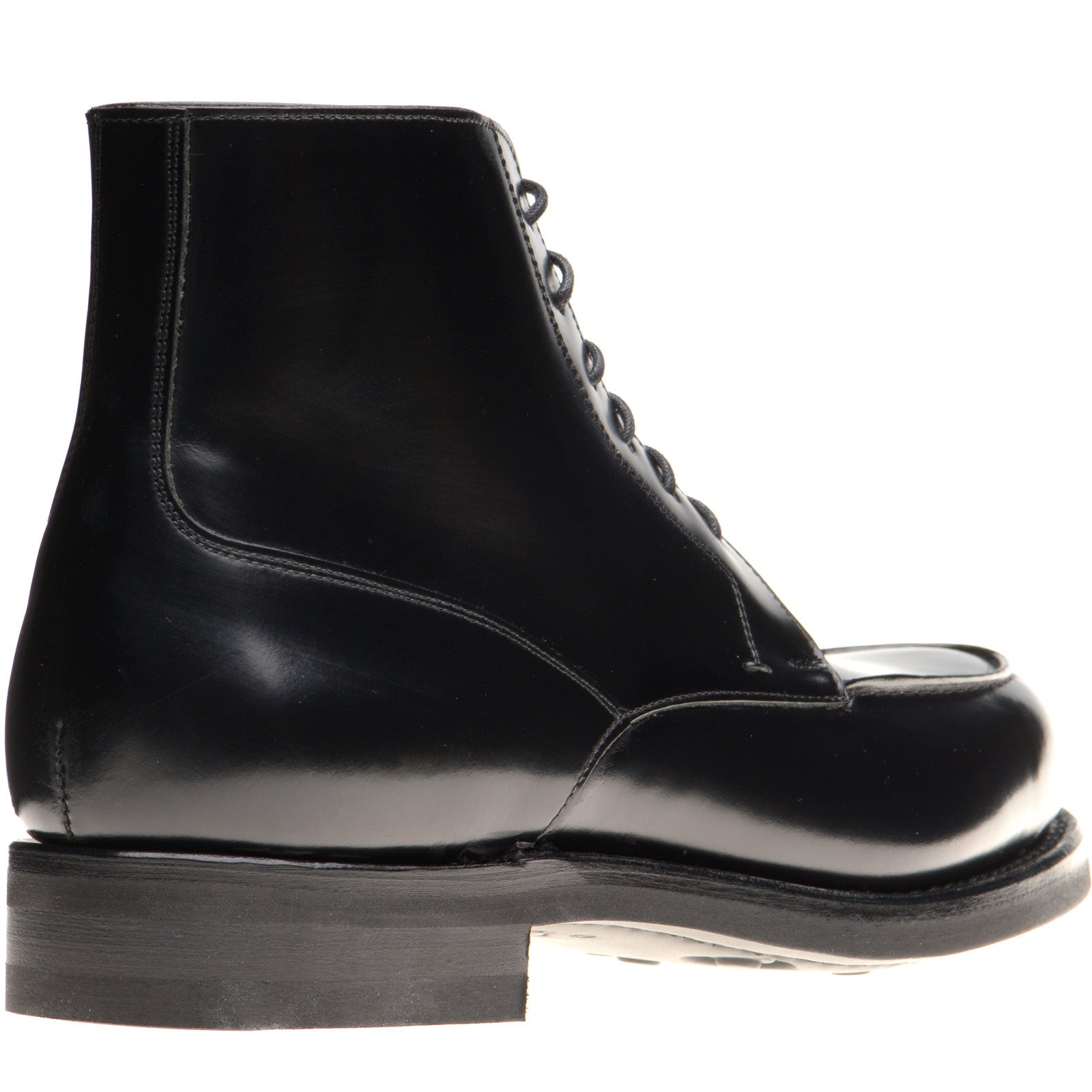 Product image for Herring Toulon mens rubber-soled boots in black polished